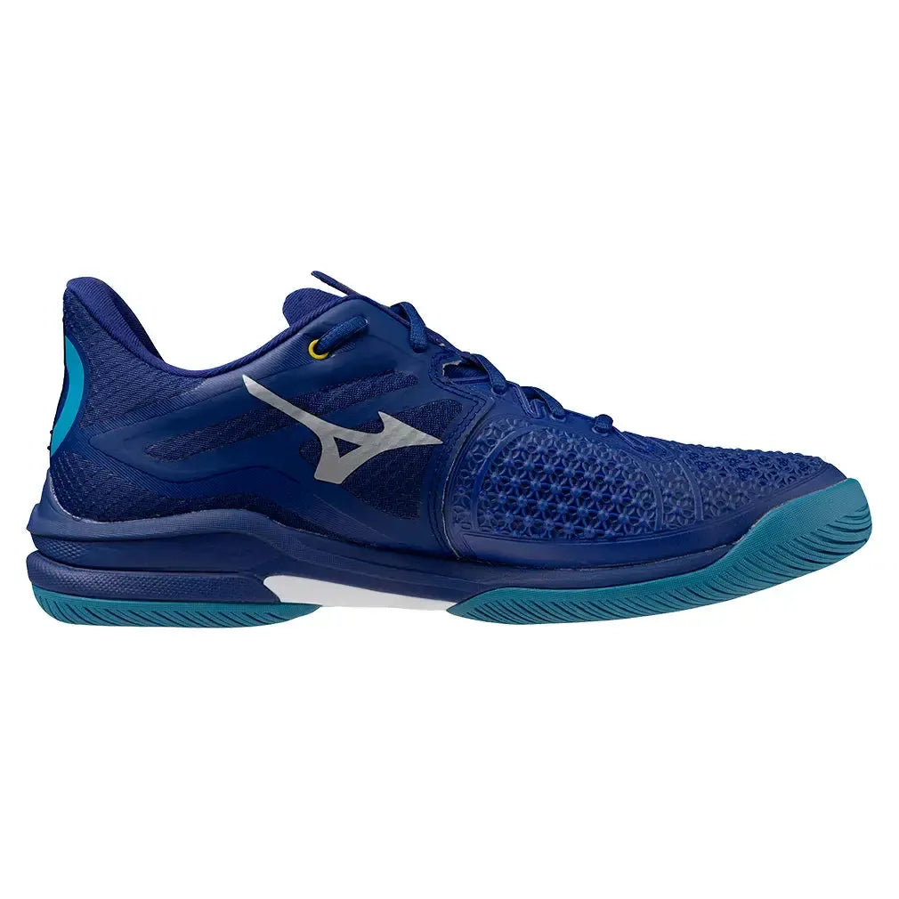 Men's Wave Exceed Tour 6 Tennis Shoes Bellwether Blue and White