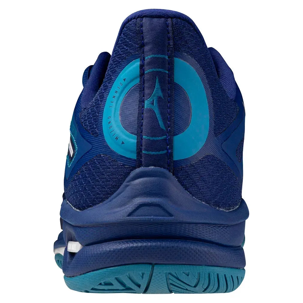 Men's Wave Exceed Tour 6 Tennis Shoes Bellwether Blue and White