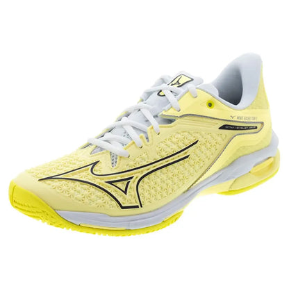 Women's Wave Exceed Tour 6 AC Tennis Shoes Pale Yellow and Black Sand-Footwear-Mizuno-550052-3GBSF25copy-Tennis Express