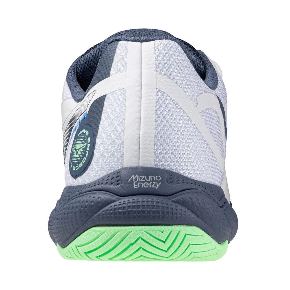Men's Wave Enforce Court Tennis Shoes White and Vintage Indigo
