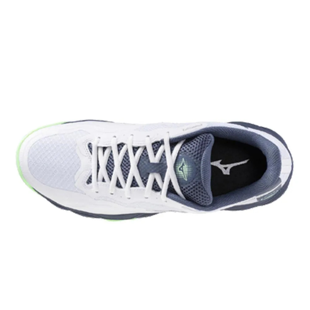 Men's Wave Enforce Court Tennis Shoes White and Vintage Indigo