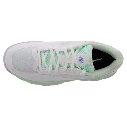 Women's Wave Enforce Court Tennis Shoes White and Frontier Blue