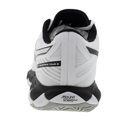 Men's Wave Enforce Tour 2 Tennis Shoes White and Black