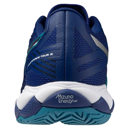 Men's Wave Enforce Tour 2 Tennis Shoes Bellwether Blue and White