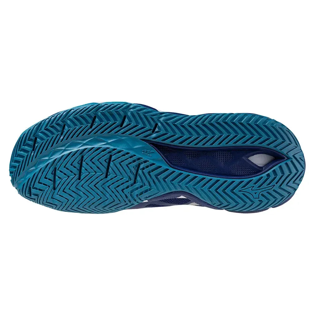 Men's Wave Enforce Tour 2 Tennis Shoes Bellwether Blue and White