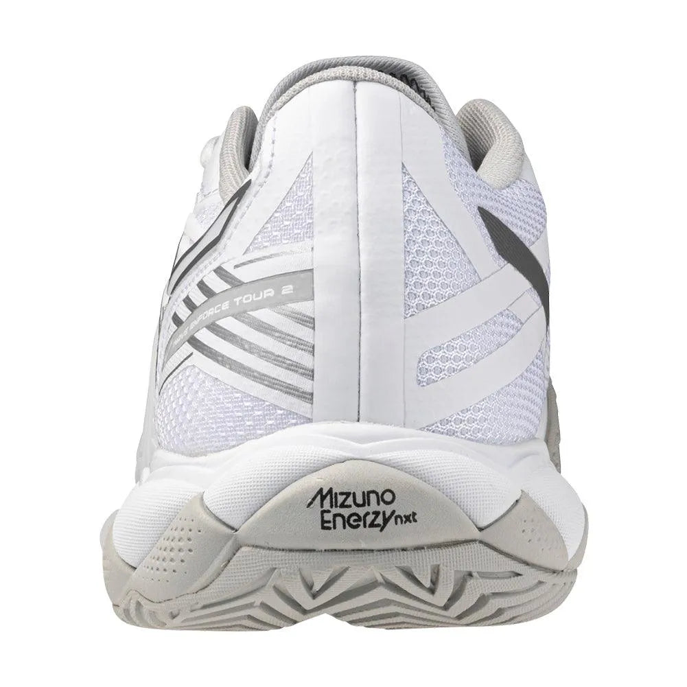 Women's Wave Enforce Tour 2 Tennis Shoes White and Silver