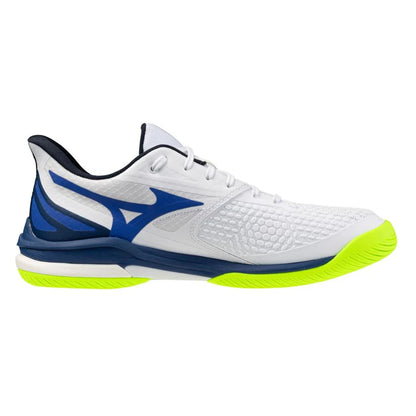 Men's Wave Exceed Tour 7 AC Tennis Shoes White and Dazzling Blue