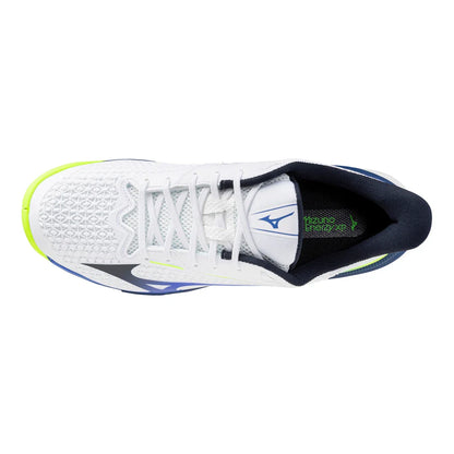 Men's Wave Exceed Tour 7 AC Tennis Shoes White and Dazzling Blue