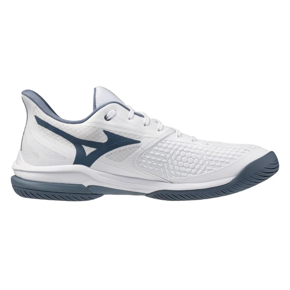 Men's Wave Exceed Tour 7 AC Tennis Shoes White and China Blue