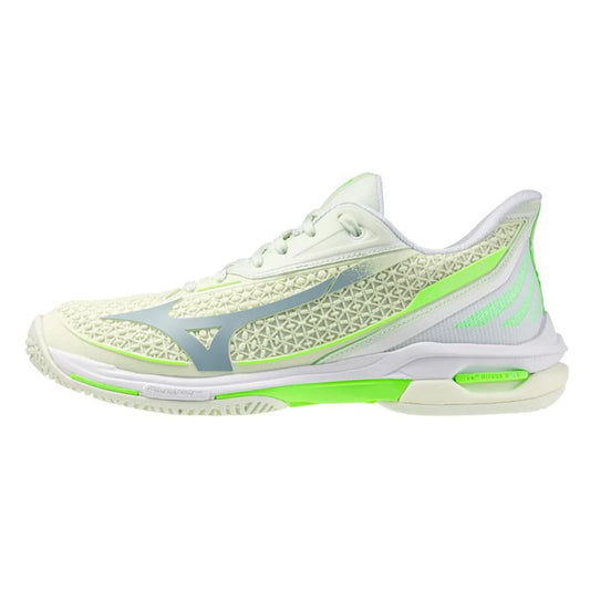 Women's Wave Exceed Tour 7 AC Tennis Shoes Phantom Green and Glowing Apple
