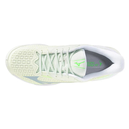 Women's Wave Exceed Tour 7 AC Tennis Shoes Phantom Green and Glowing Apple