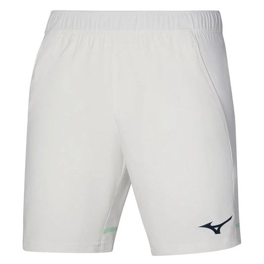 Men's 8 Inch Flex Tennis Shorts White-Apparel-Mizuno-0000 White-S, [current_file_name-Tennis Express