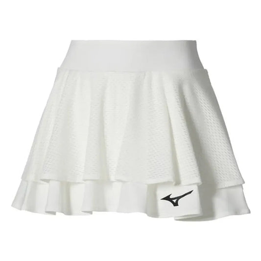 Women's Printed Tennis Skort White-Apparel-Mizuno-650015-00IBF25-X-Tennis Express
