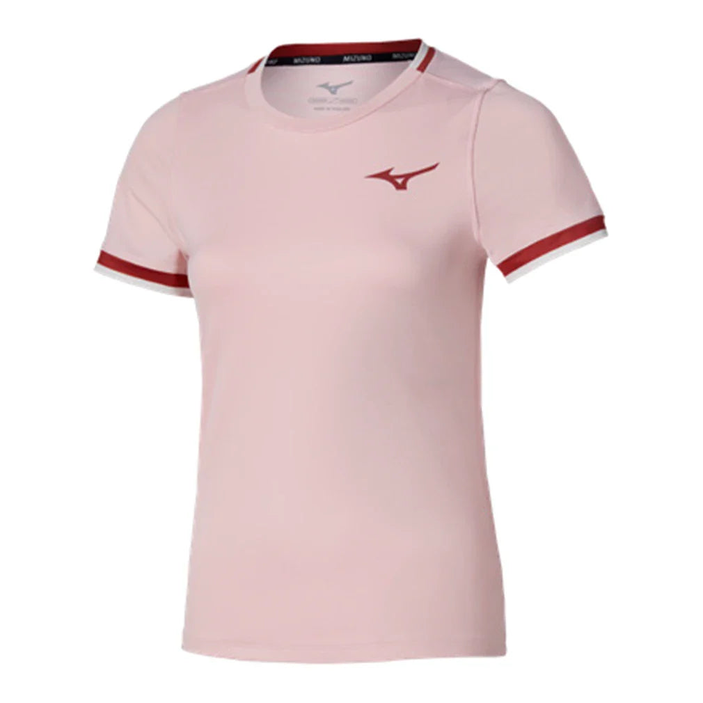 Women's Printed Tennis Tee Pinkesque-Apparel-Mizuno-650027-1616-Tennis Express