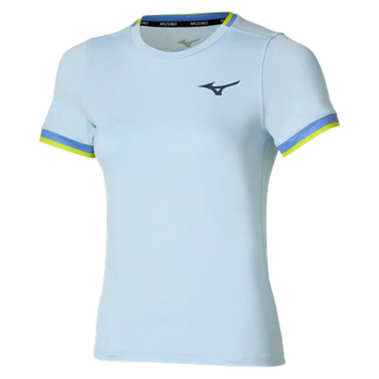Women's Printed Tennis Tee Ice Water-Apparel-Mizuno-650027-IWIW-Tennis Express