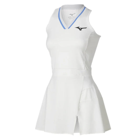 Women's Printed Tennis Dress White and Yellow-Apparel-Mizuno-650030-0030-Tennis Express