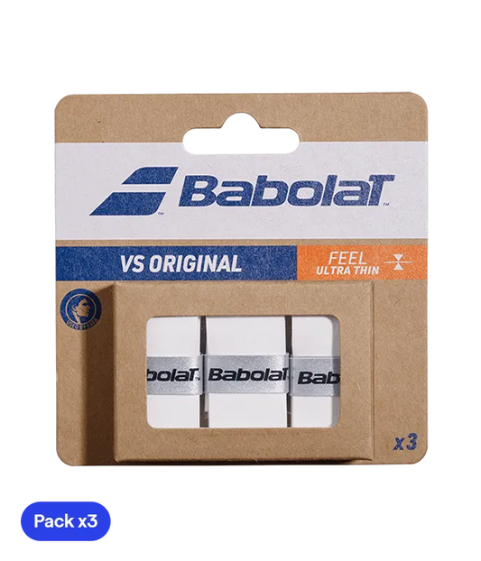 Overgrips Babolat VS Original Liso White (Pack x3)