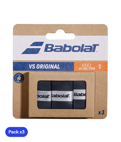Overgrips Babolat VS Original Liso Negro (Pack x3)