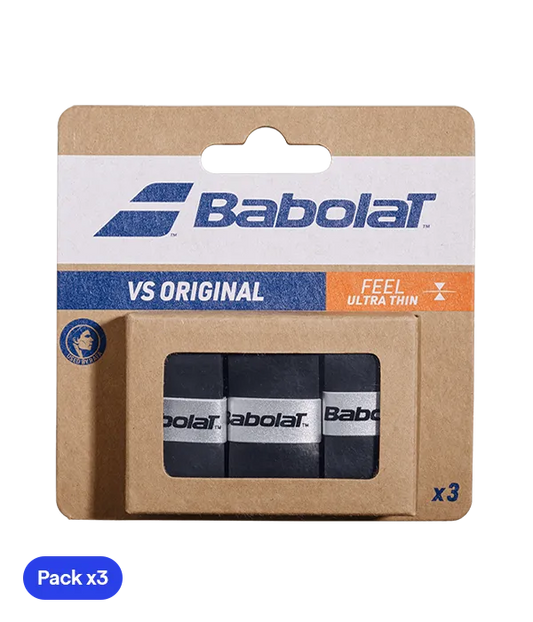 Overgrips Babolat VS Original Liso Negro (Pack x3)
