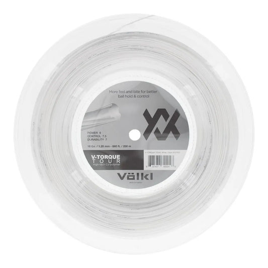 V-Torque Tour Tennis String Reel White-Strings-Volkl-68958-DEFAULT-L-Tennis Express