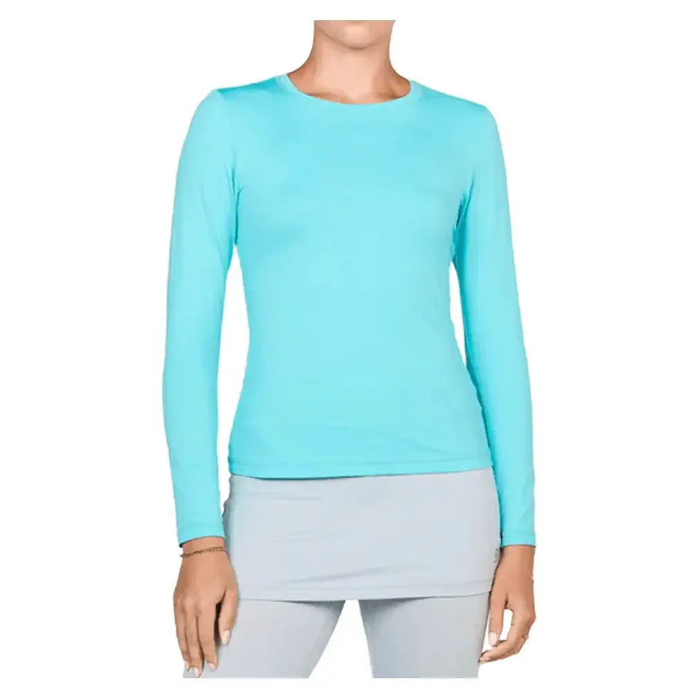 Women's UV Long Sleeve Tennis Top-Apparel-Sofibella-7013-BB-Air-Tennis Express