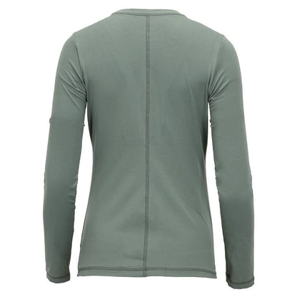 Women's UV Colors Long Sleeve Tennis Top Army-Apparel-Sofibella-7013ARM-H22-2-Tennis Express