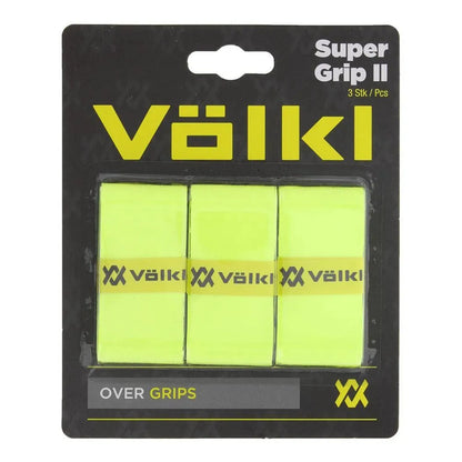 Super Grip II 3 Pack Tennis Overgrip Neon Yellow-Accessories-Volkl-79353-DEFAULT-L-Tennis Express