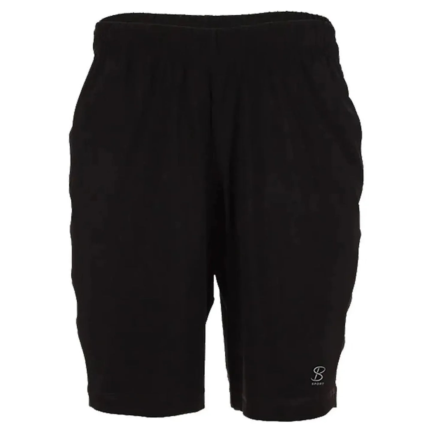 Men's SB Sport Game 9 Inch Tennis Short Black-Apparel-Sofibella-8011BLK-U22-1-Tennis Express