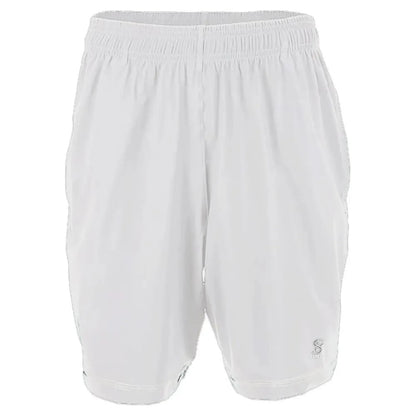 Men's SB Sport Game 9 Inch Tennis Short White-Apparel-Sofibella-8011WHT-U22-1-Tennis Express