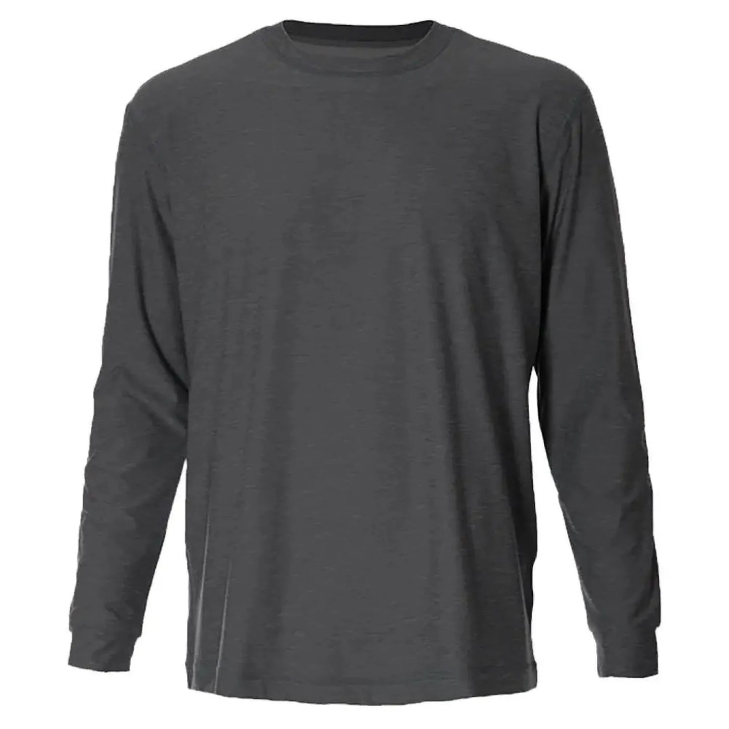 Men's SB Sport Classic Fit Long Sleeve Tennis Crew Grey Melange-Apparel-Sofibella-8016GML-U22-1-Tennis Express