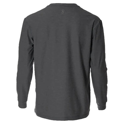 Men's SB Sport Classic Fit Long Sleeve Tennis Crew Grey Melange