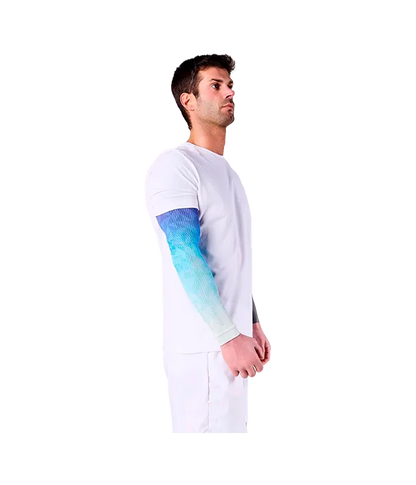 Mangas de Compresión Floky No Strain Fusion Light Blue