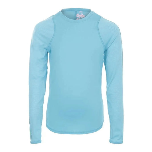 Girls' Long Sleeve Athletic Tennis Crew Ocean-Apparel-Lucky In Love-82811-DEFAULT-L-Tennis Express