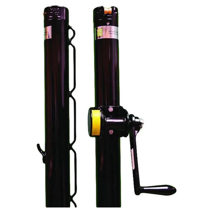 Advantage External Wind Round Net Post-Court Equipment-Har Tru-83727-BLACK-L-Tennis Express