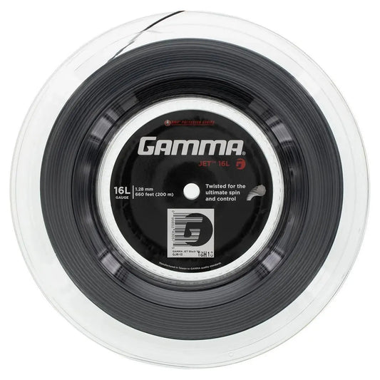 Jet Tennis String Reel-Strings-Gamma-84015-BLACK-L-Tennis Express