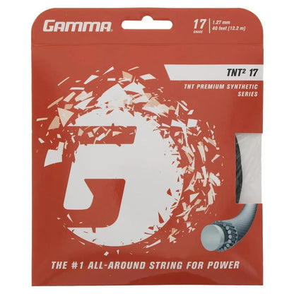 TNT2 17G Tennis String-Strings-Gamma-84025-BLACK-L-Tennis Express