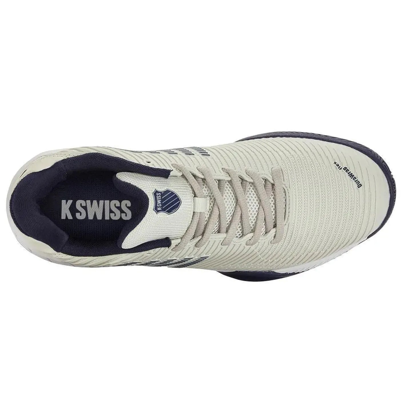 Juniors' Hypercourt Express 2 Tennis Shoes Gray White Peacoat