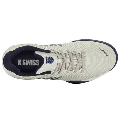 Juniors' Hypercourt Express 2 Tennis Shoes Gray White Peacoat