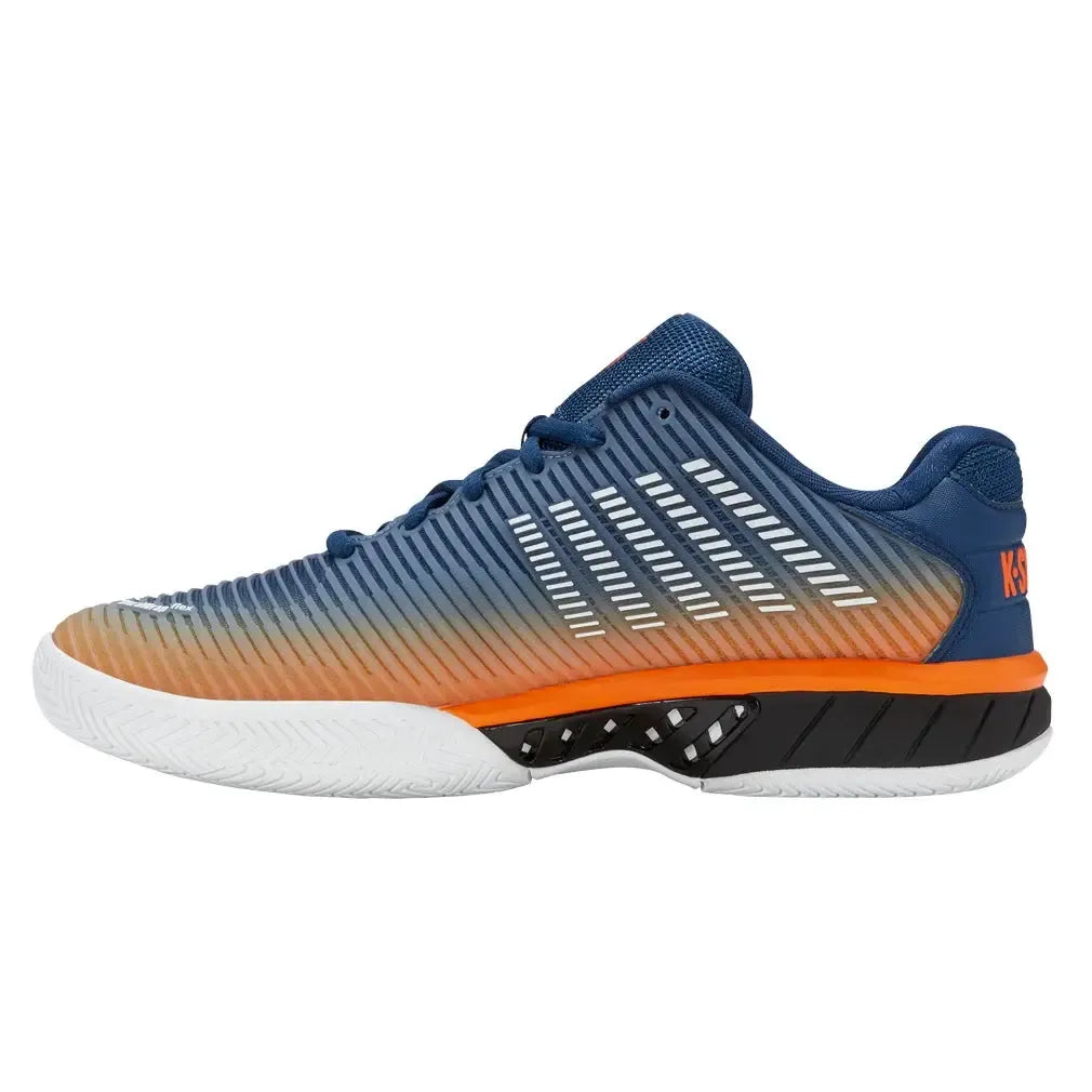 Juniors' Hypercourt Express 2 Tennis Shoes Blue Opal and Black
