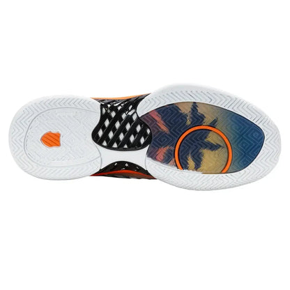 Juniors' Hypercourt Express 2 Tennis Shoes Blue Opal and Black