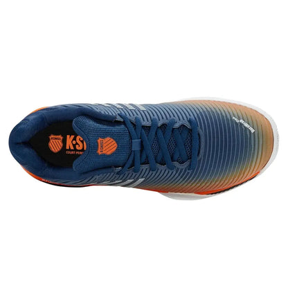 Juniors' Hypercourt Express 2 Tennis Shoes Blue Opal and Black