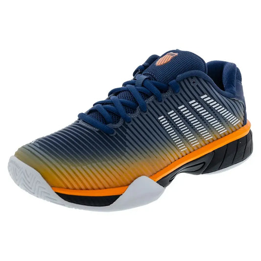 Juniors' Hypercourt Express 2 Tennis Shoes Blue Opal and Black-Footwear-K-Swiss-86613-407F25copy-Tennis Express