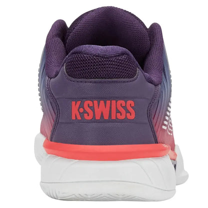 Juniors' Hypercourt Express 2 Tennis Shoes Purple Plumeria and White