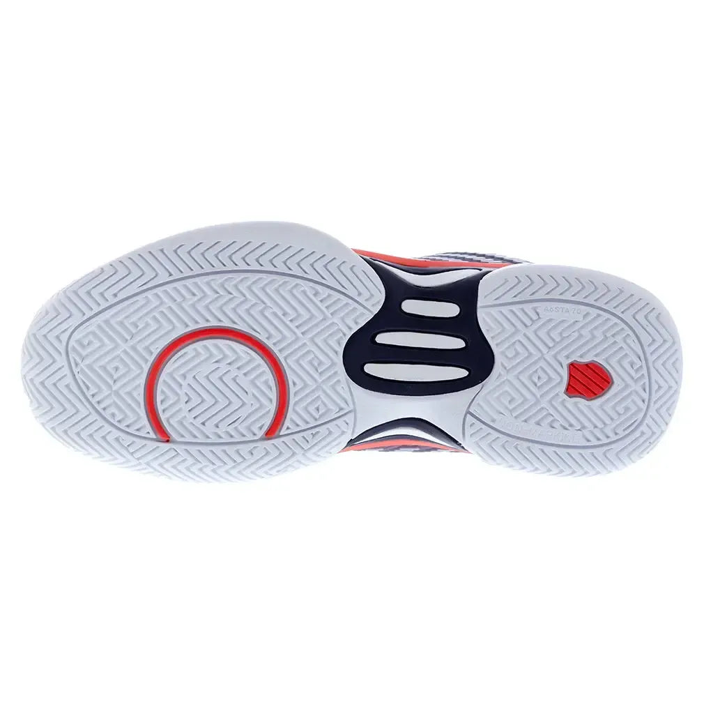 Juniors' Hypercourt Express 2 Tennis Shoes Purple Plumeria and White