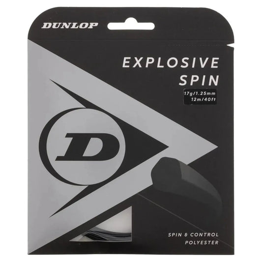 Explosive Spin Black 17G Tennis String-Strings-Dunlop-91225-DEFAULT-L-Tennis Express