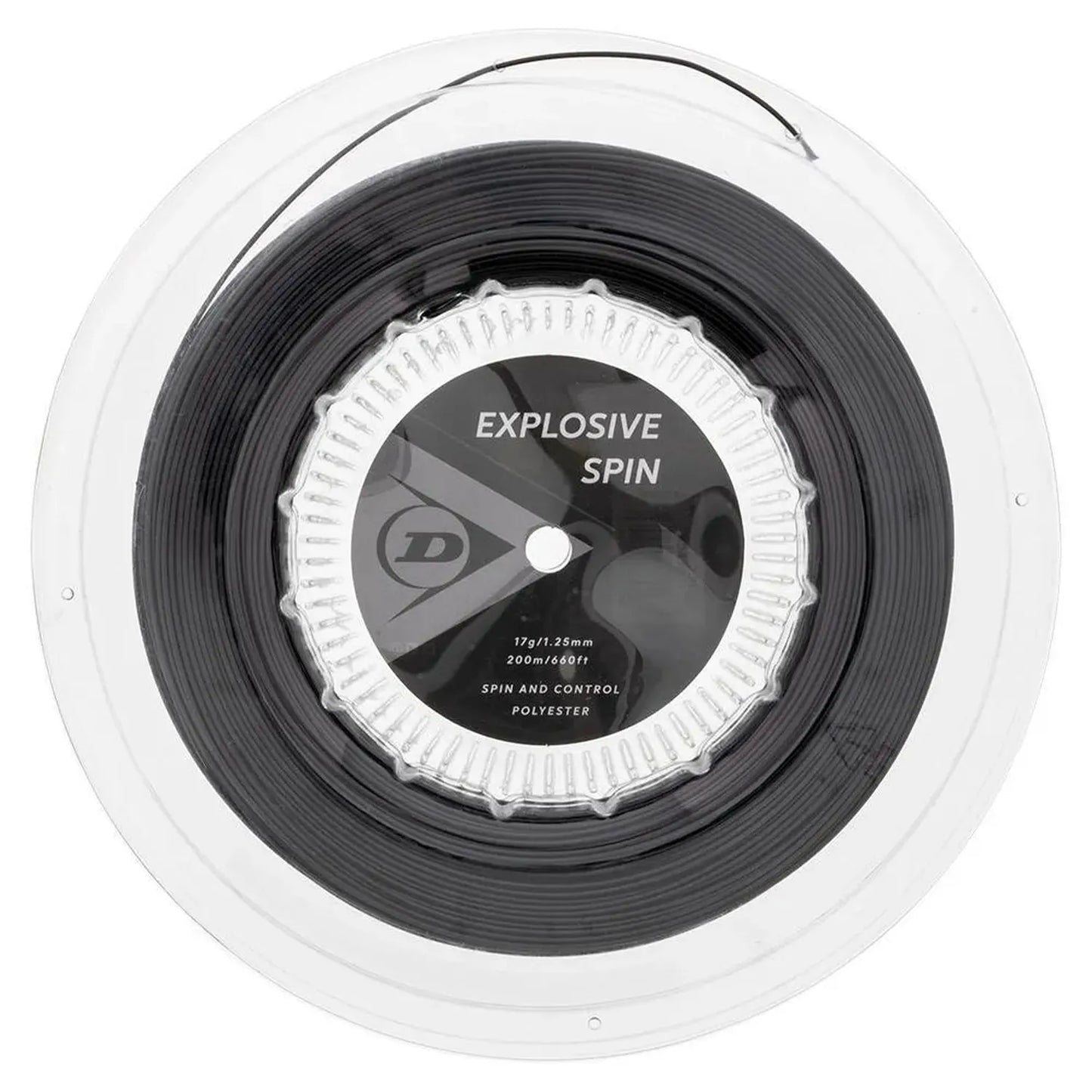 Explosive Spin Black 17G Tennis String Reel-Strings-Dunlop-91228-DEFAULT-L-Tennis Express