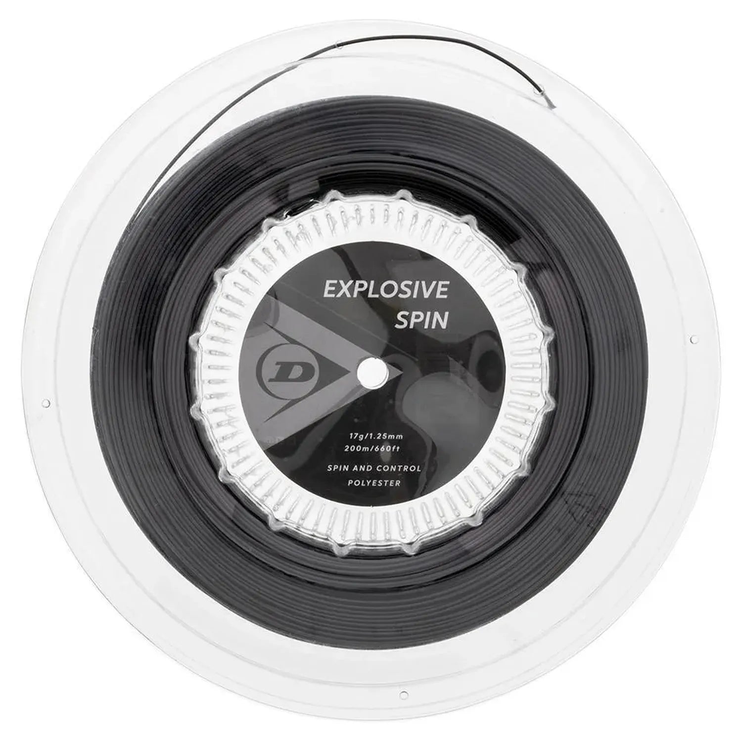 Explosive Spin Black 17G Tennis String Reel-Strings-Dunlop-91228-DEFAULT-L-Tennis Express