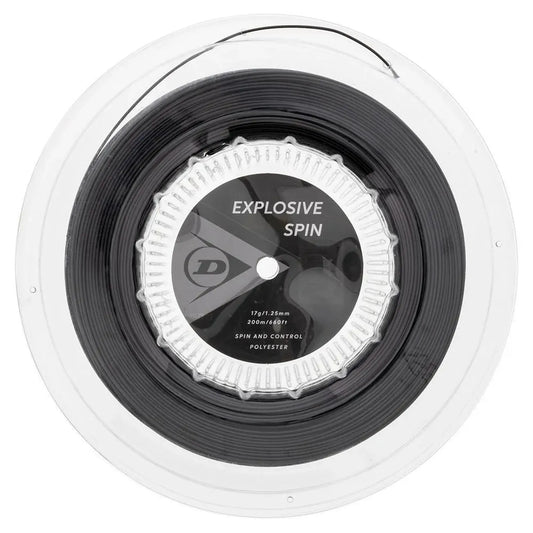 Explosive Spin Black 17G Tennis String Reel-Strings-Dunlop-91228-DEFAULT-L-Tennis Express