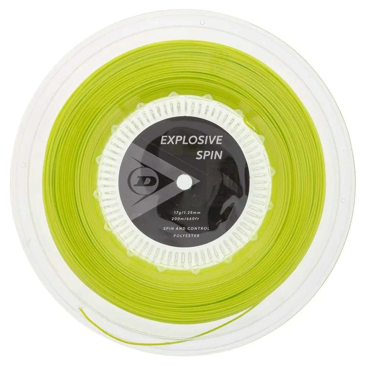 Explosive Spin Yellow 17G Tennis String Reel-Strings-Dunlop-91230-DEFAULT-L-Tennis Express