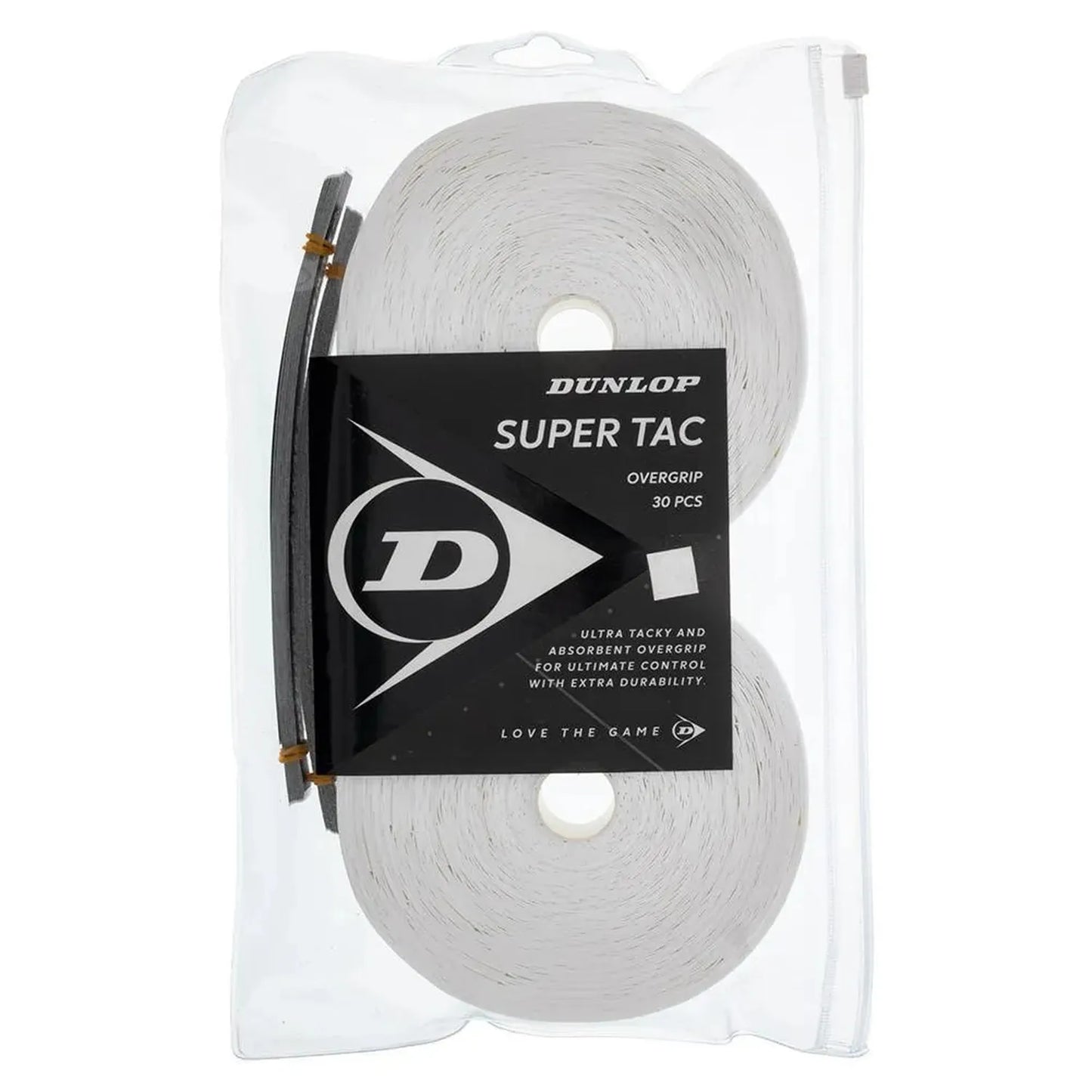 Super Tac Tennis Overgrip 30 Pack White-Accessories-Dunlop-91236-DEFAULT-L-Tennis Express